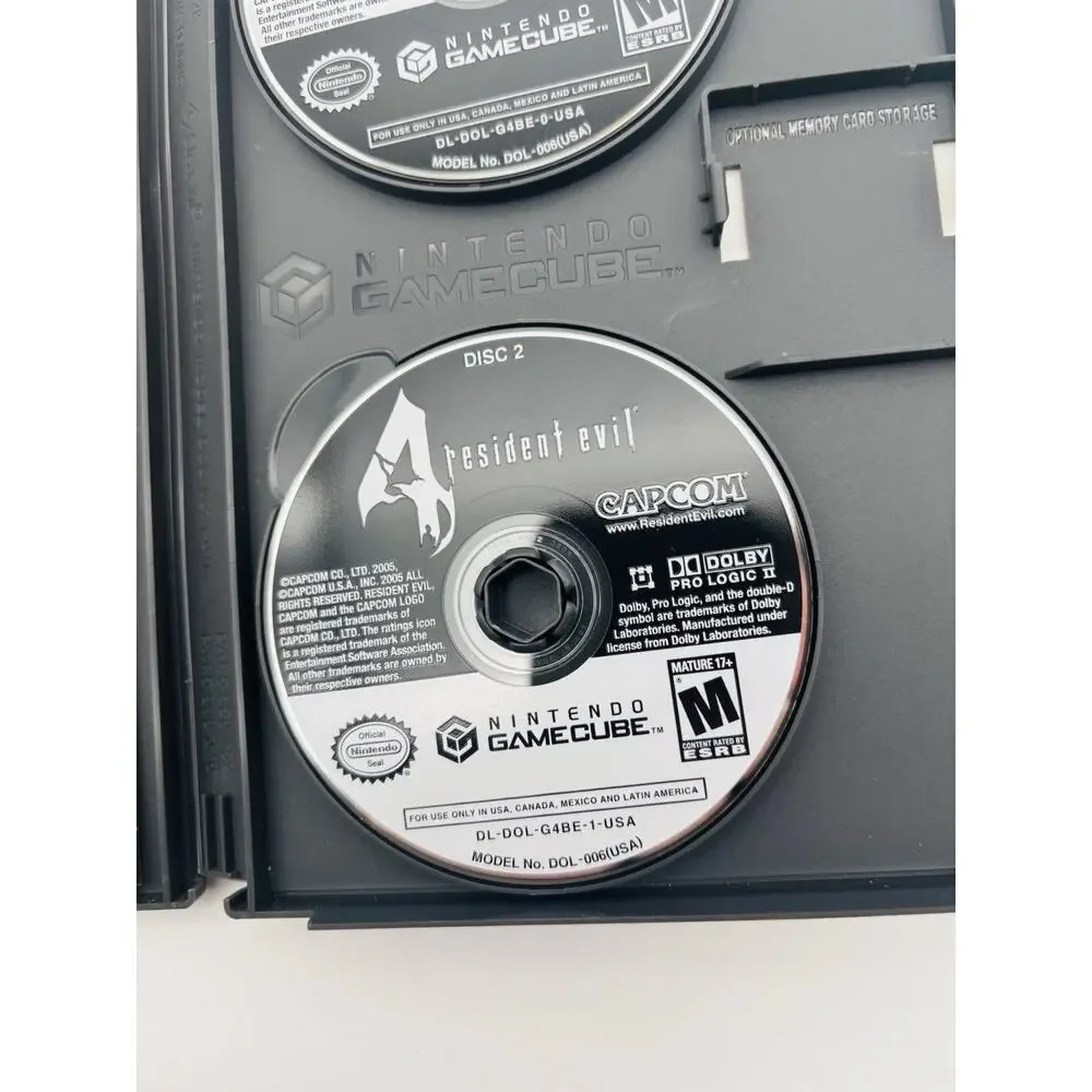 Resident Evil 4 Nintendo GameCube Complete CIB Black Label VG+ Condition